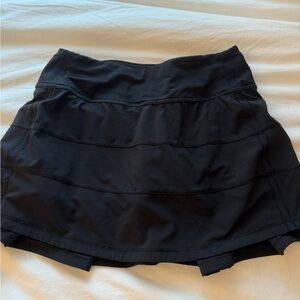 Lululemon black pace rival skirt